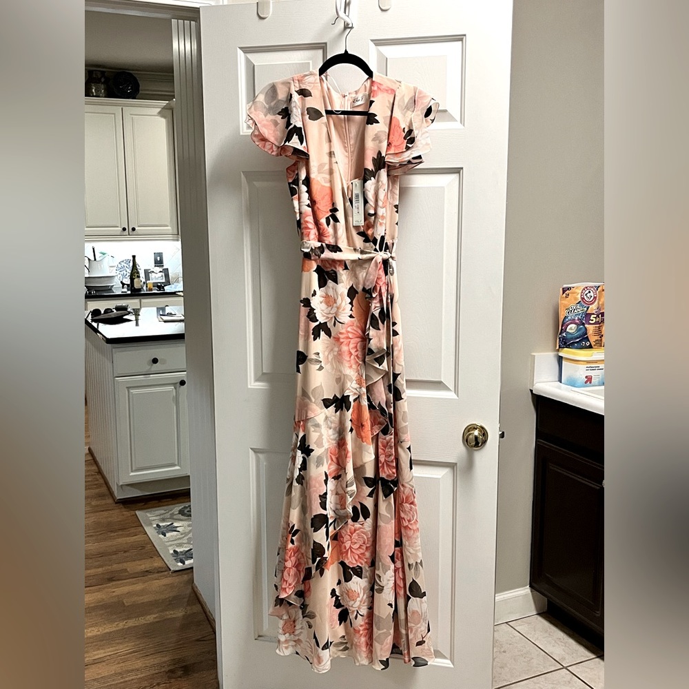 NWT floral wrap dress